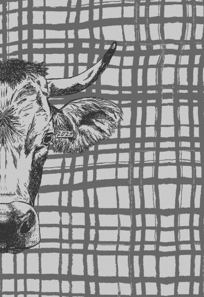 KUH MODERN Küchentuch KULTSCHTOFF schwarz 50x75cm