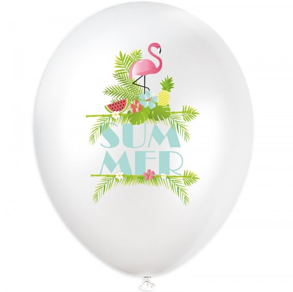 Luftballons "Sommer", 6 Stk. Ø28cm