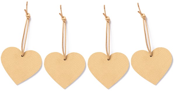 Weihnachtsbaum Schmuck herz beige