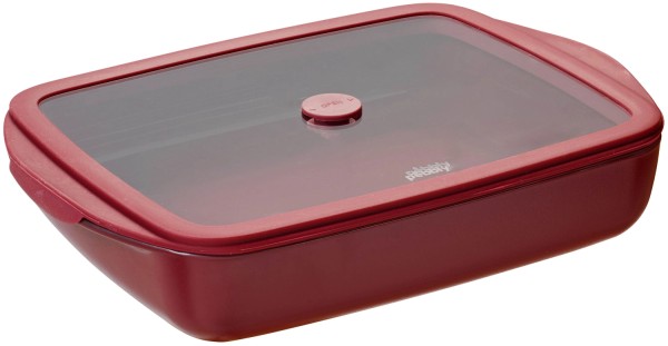 Auflaufform mit Frischhaltedeckel 1.6l 19.9x28.1cm cherry
