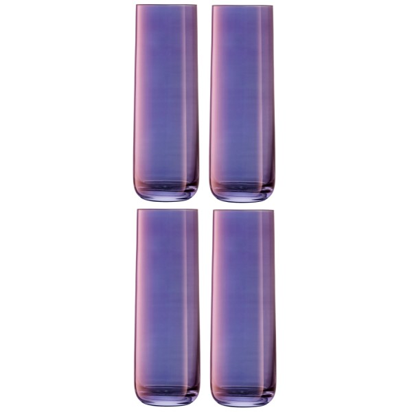 4er Set Aurora Longdrinkglas 420ml polar violet