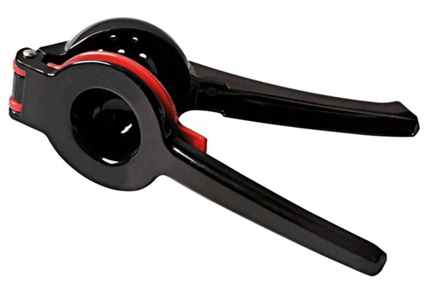 Limetten u.Zitronenpresse schwarz rot D innen 5.5 aussen 7cm