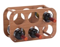 Weinregal 6Flaschen Bamboo