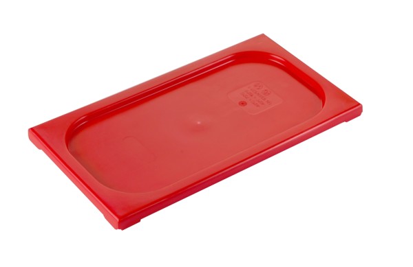 GN Deckel 1/3 Polypropylen rot