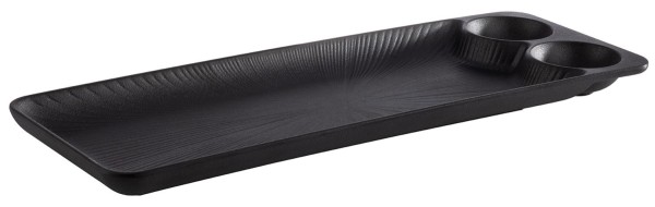 Nero Tablett 41x15cm inkl. 2 Vertiefungen 30ml D: 6cm
