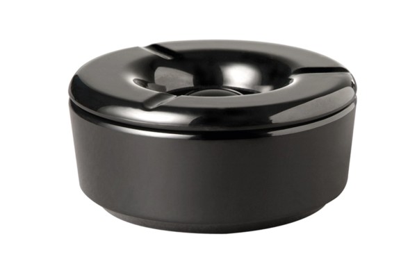 Aschenbecher, D11.5cm. H5cm, schwarz