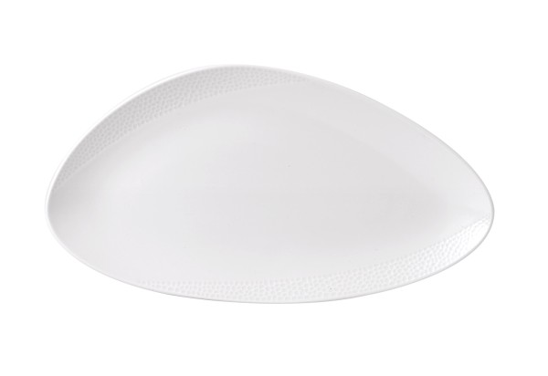 Isla White Triangel Teller flach 35.5x18.8cm