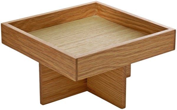 Playground Ananti Menage Eiche 18x18cm auf Fuss 8cm H10.9cm