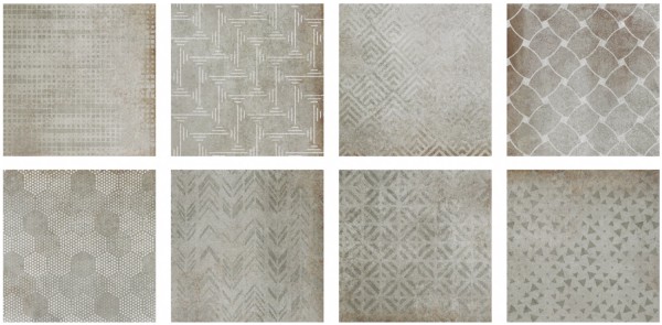 Domino Platte 20x20cm grau