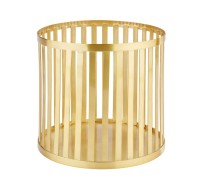 Korb/Ständer D21cm H20cm Gold