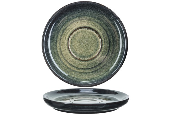 Mendoza Kaffeeunterteller, grün-blau, 13x1.7cm