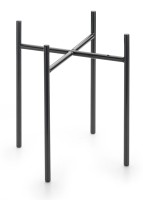 Podest schwarz 18x18cm H25 cm