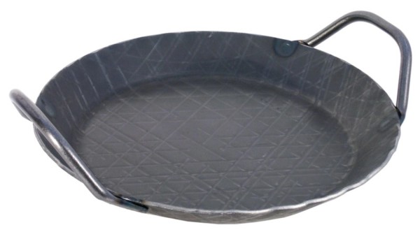 Servierpfanne 36 cm, schmiedeeisern, zwei Griffe