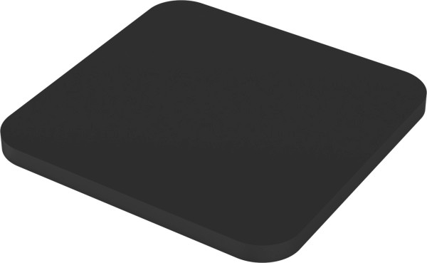 Decò Platte quadratisch, 20x20cm, schwarz