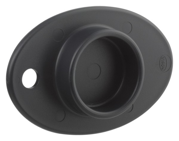 Restehalter schwarz 12x8cm