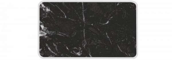 Osmos Servierbrett Marmor Optik/schwarz 23.5×16×0.4 cm