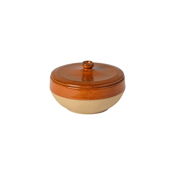 Marrakesh Schale mit Deckel 500ml 15cm H8.5cm cannelle