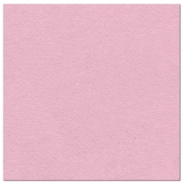Servietten Dinner 50x Monocolor light rosa, 40x40cm