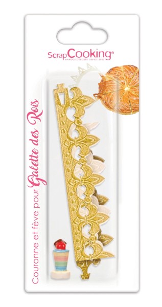 Set Dreikönigkuchen 1 Porzellanfigur u. 1 Krone