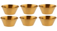 6er Set Dipschälchen D6cm H2.5cm, Edelstahl, Antik gold