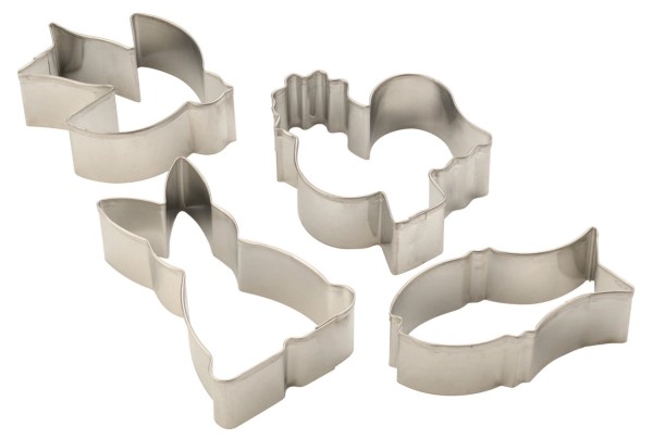 Teigausstecher Set 4ltg Tiere 8x6x3cm