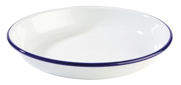 Teller tief 24cm ENAMELWARE, weiss