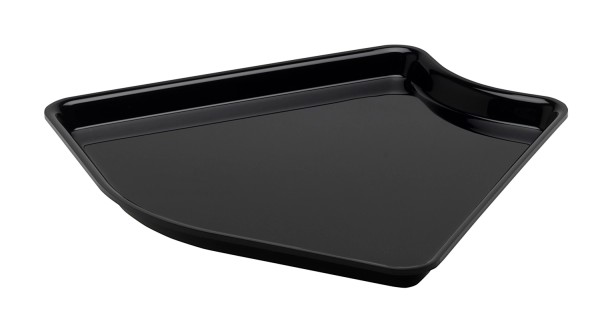 Eckschüssel 28x135Gradx2cm Winkel 135Grad schwarz