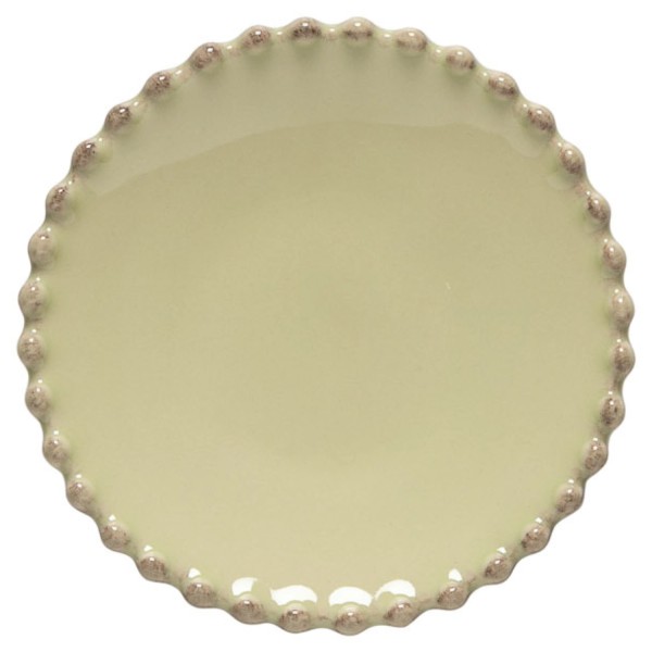 Pearl Teller D12.7cm H2.3cm lilly green