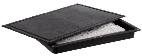 Kühlbox SLATE bestehend aus Basis, Platte, Akku ohne Haube