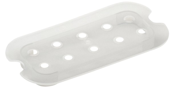 GN Einlageboden 1/4 Polypropylen H2.5cm semitransparent