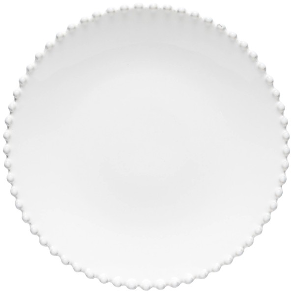 Pearl Teller D24.9cm H3.1cm weiss