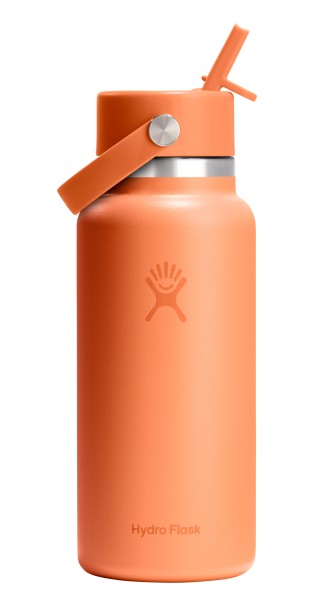 Trinkflasche Wide Flex Deckel Strohhalm 945ml nectar