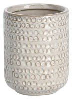 Zahnputzbecher Struktur beige