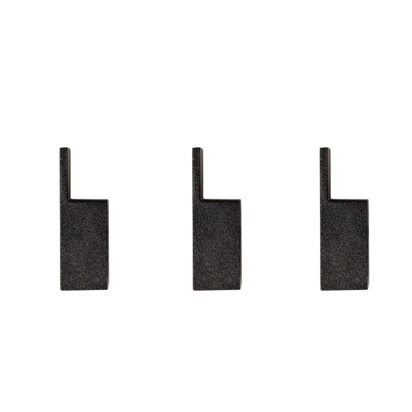 3er Set Handtuchhalter Klebehaken schwarz