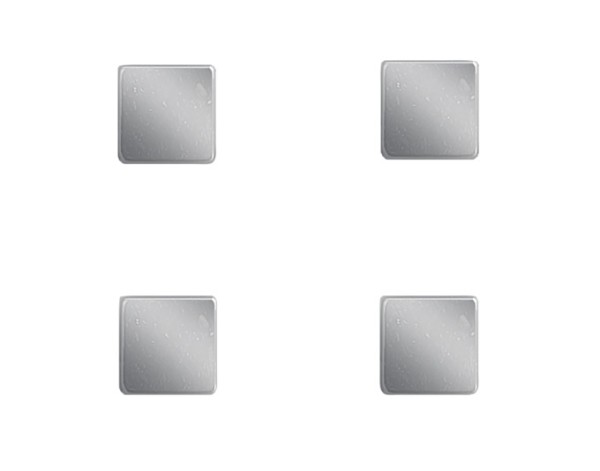Magnet-Set 4St. Cube 1x1cm