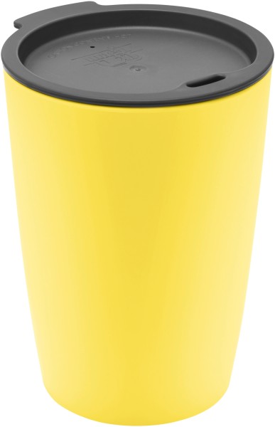 Trinkbecher "Coffee to Go" gelb