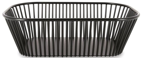 Korb rechteckig hoch, schwarz, 29.2x18.2x8.8cm