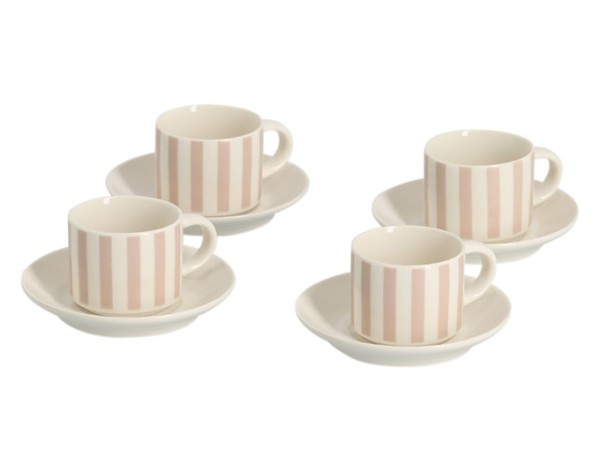 Espresso-Set Porzellan 8-tlg
