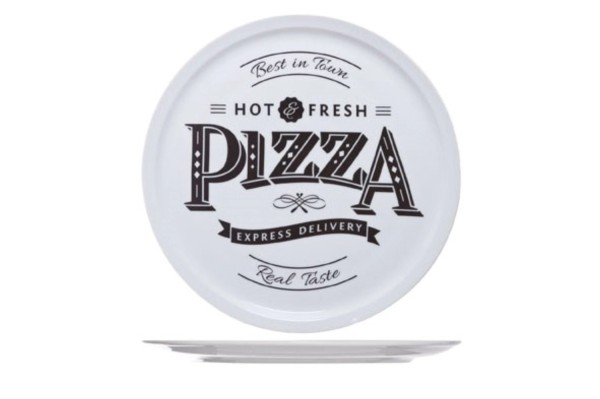 Pizzateller D 27-30cm, Schriftzug FRESH PIZZA