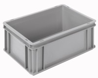 Behälter grau 40x30x17cm verstärkt Boden u.Wände geschlossen