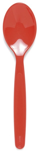 Löffel L17cm B4cm Kunstoff rot