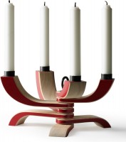 Design House Stockholm - Nordic Light Kerzenleuchter rot