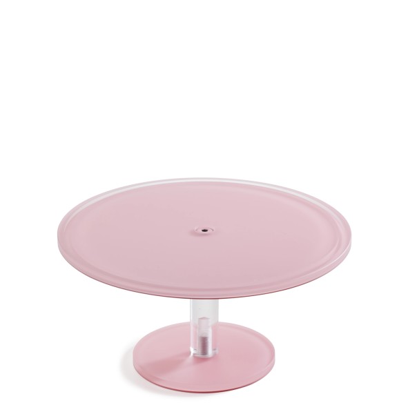 Sweety Tortenplatte auf Fuss D30cm rosa Nacryl