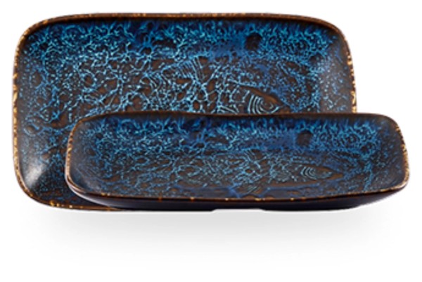 Fresco Cascade Blue Naturtablett 22x13cm