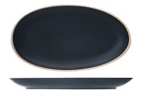 Galloway Black Platte oval, 29.5x16 cm