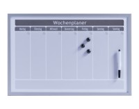 Memobord Wochenplaner grau