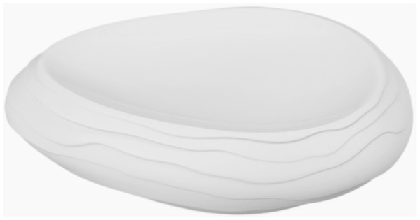 Terra Teller oval 26x19cm H7cm weiss