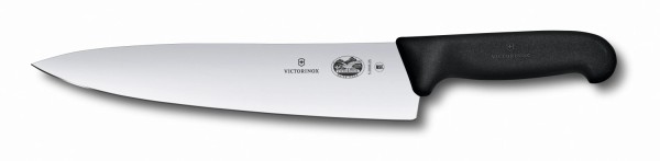 Fibrox, Kochmesser, 25cm, gerade, schwarz