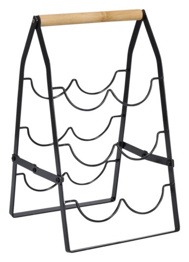Weinregal f. 6 Flaschen sw