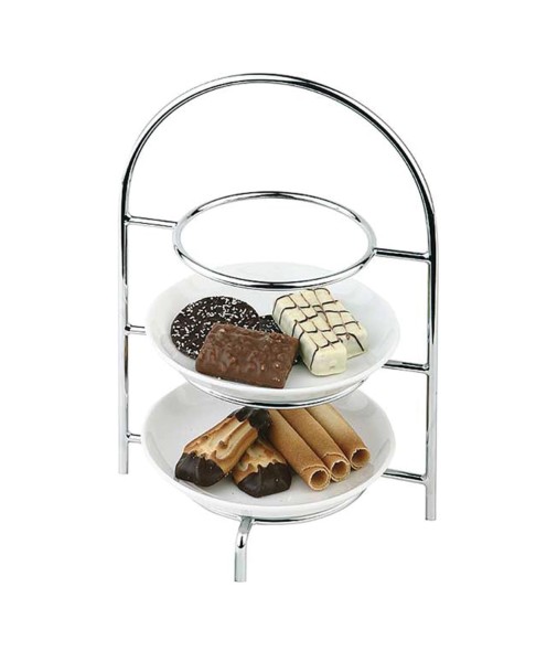 Serviergestell für 3 Teller max.D:17cm Innerer Ring D:10.5cm